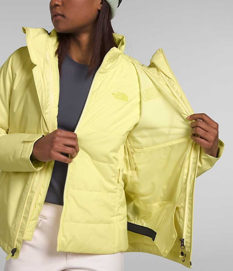 Chaquetas Aislantes The North Face Clementine Triclimate® Mujer Amarillo | CHILE-AOMYC