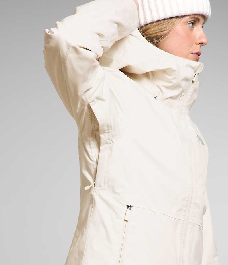 Chaquetas Aislantes The North Face Clementine Triclimate® Mujer Blancas | CHILE-FINXB