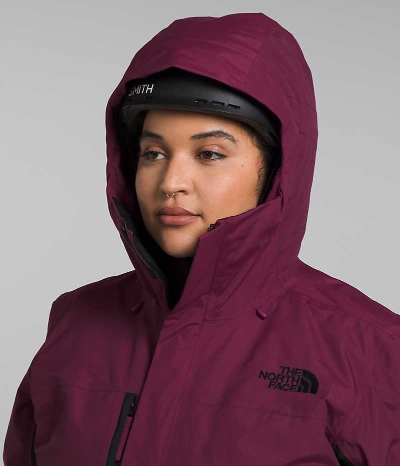 Chaquetas Aislantes The North Face Plus Freedom Mujer Fucsia Negras | CHILE-LOWCM