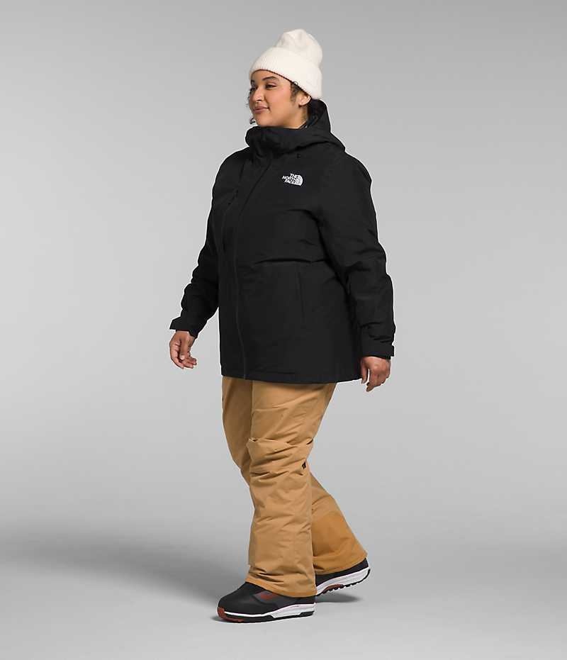 Chaquetas Aislantes The North Face Plus ThermoBall™ Eco Snow Triclimate® Mujer Negras | CHILE-ARVWE