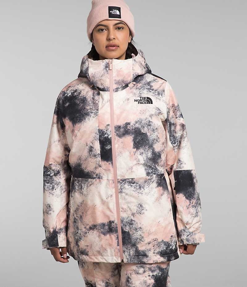 Chaquetas Aislantes The North Face Plus ThermoBall™ Eco Snow Triclimate® Mujer Rosas | CL-KPHMY