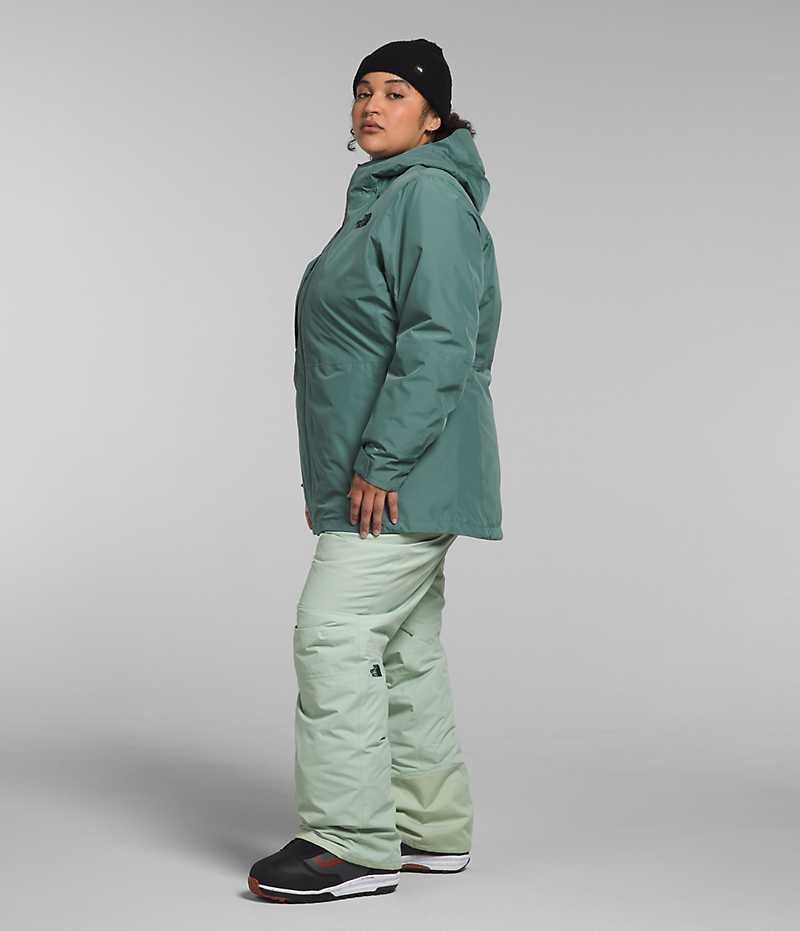 Chaquetas Aislantes The North Face Plus ThermoBall™ Eco Snow Triclimate® Mujer Verde | CL-SDCUP