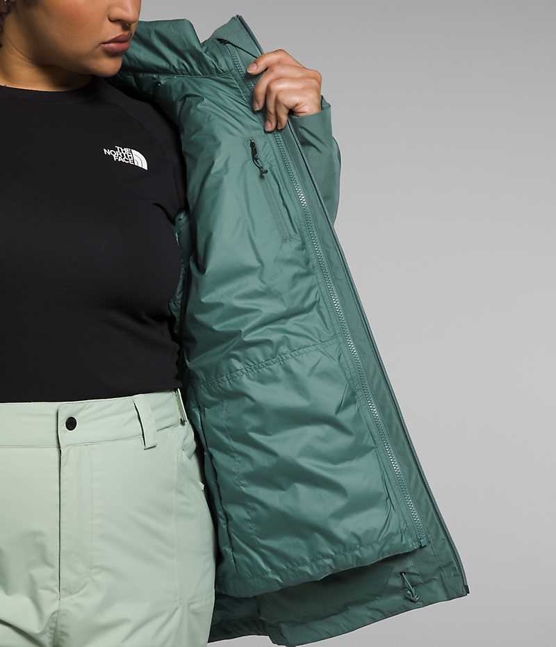 Chaquetas Aislantes The North Face Plus ThermoBall™ Eco Snow Triclimate® Mujer Verde | CL-SDCUP