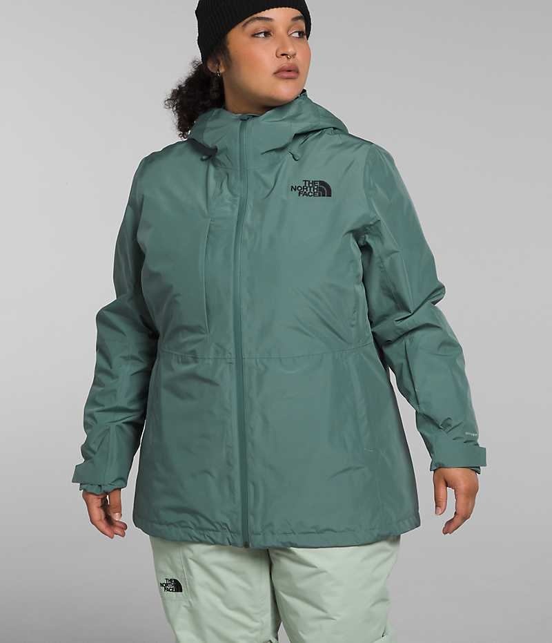 Chaquetas Aislantes The North Face Plus ThermoBall™ Eco Snow Triclimate® Mujer Verde | CL-SDCUP