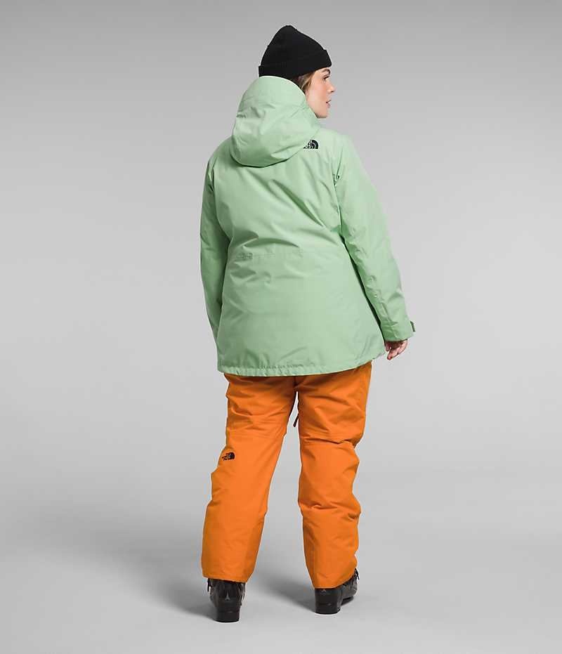 Chaquetas Aislantes The North Face Plus ThermoBall™ Eco Snow Triclimate® Mujer Verde Menta | CHILE-UONKR