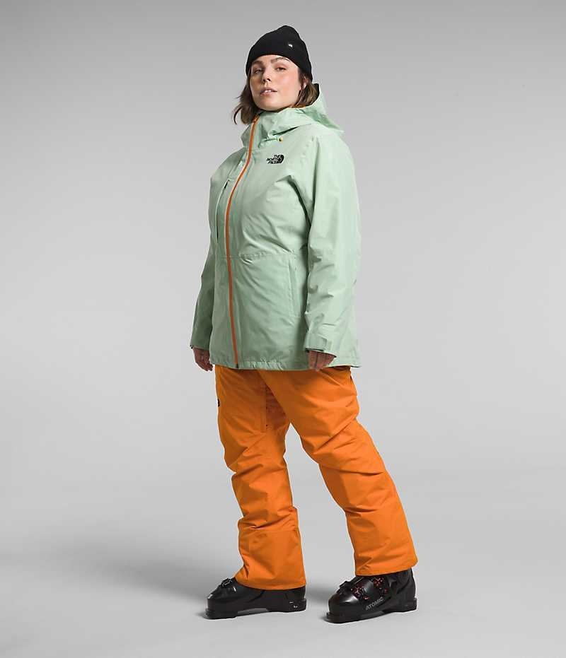 Chaquetas Aislantes The North Face Plus ThermoBall™ Eco Snow Triclimate® Mujer Verde Menta | CHILE-UONKR