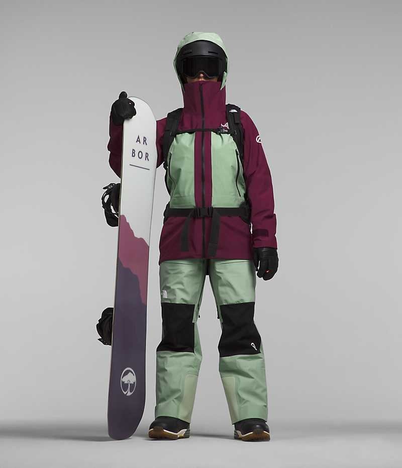 Chaquetas Aislantes The North Face Summit Series Verbier GTX Mujer Fucsia Verde Menta | CL-CXITK