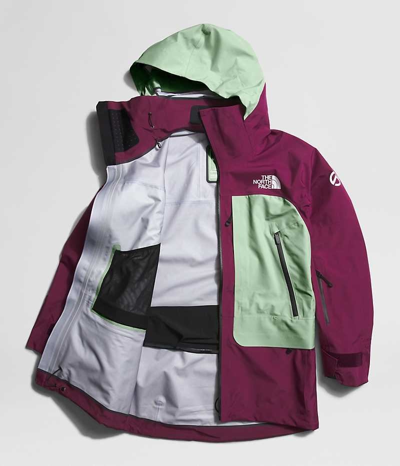 Chaquetas Aislantes The North Face Summit Series Verbier GTX Mujer Fucsia Verde Menta | CL-CXITK