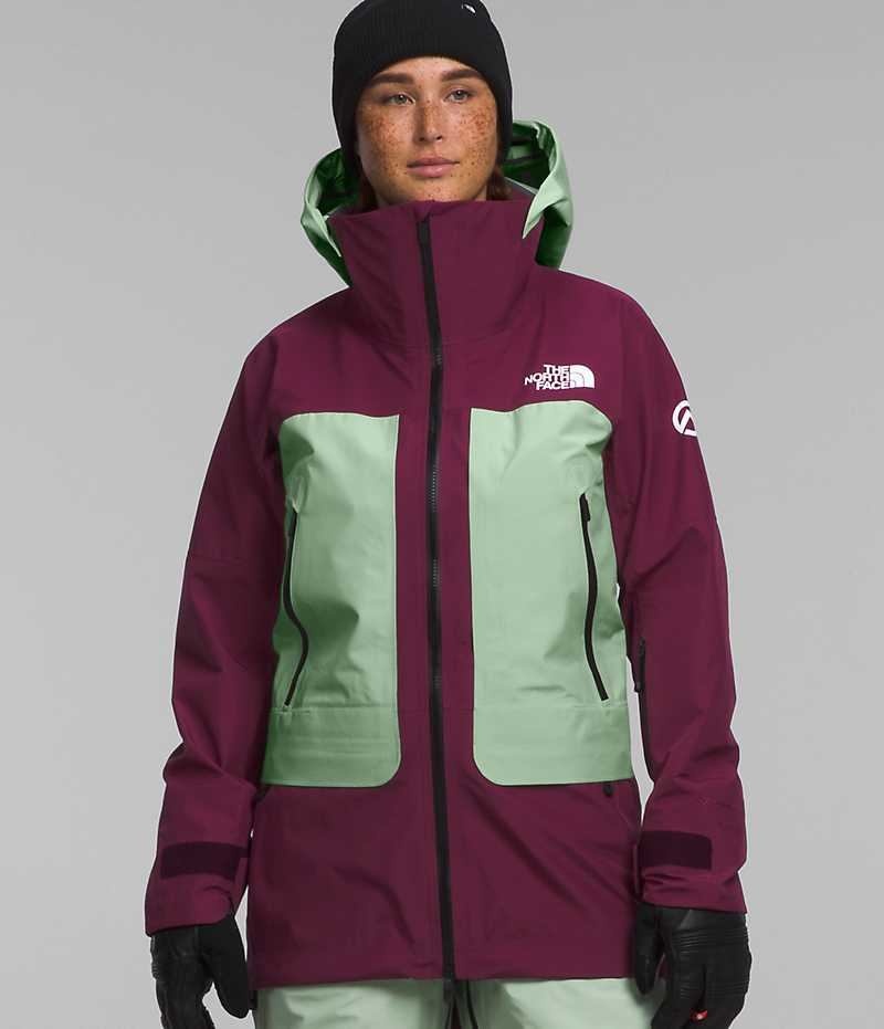 Chaquetas Aislantes The North Face Summit Series Verbier GTX Mujer Fucsia Verde Menta | CL-CXITK