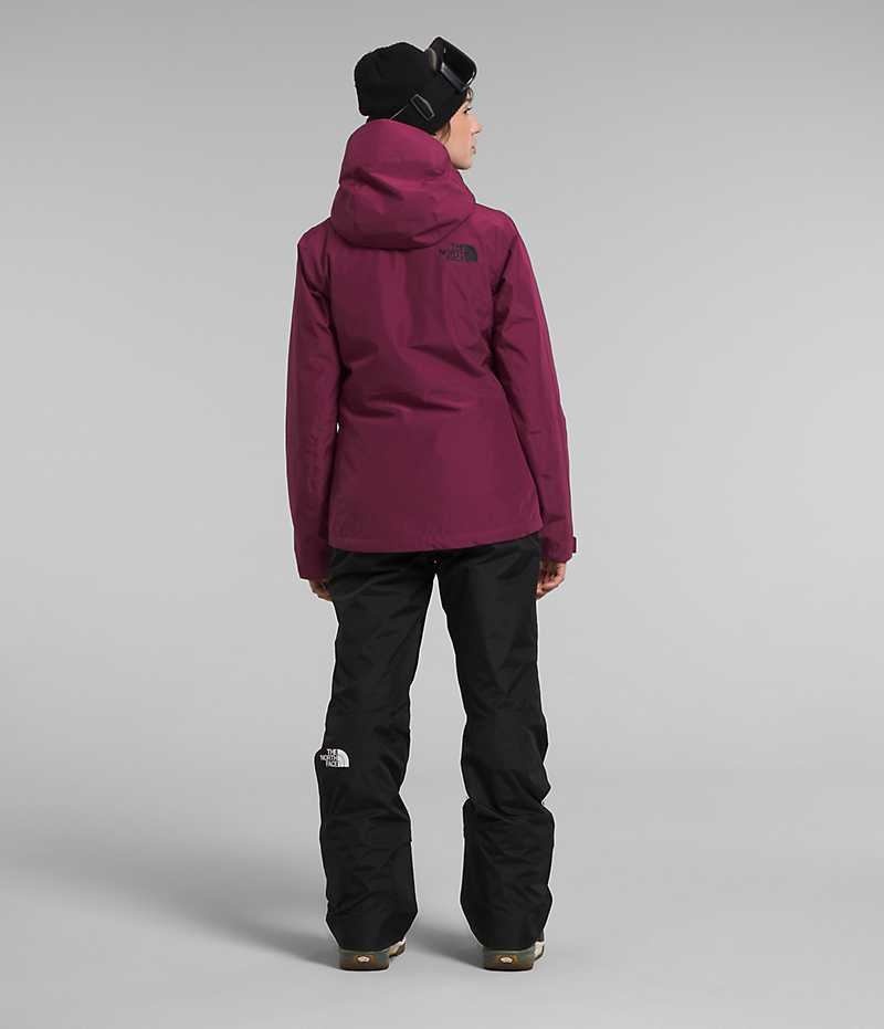 Chaquetas Aislantes The North Face ThermoBall™ Eco Snow Triclimate® Mujer Fucsia | CHILE-DQZMS