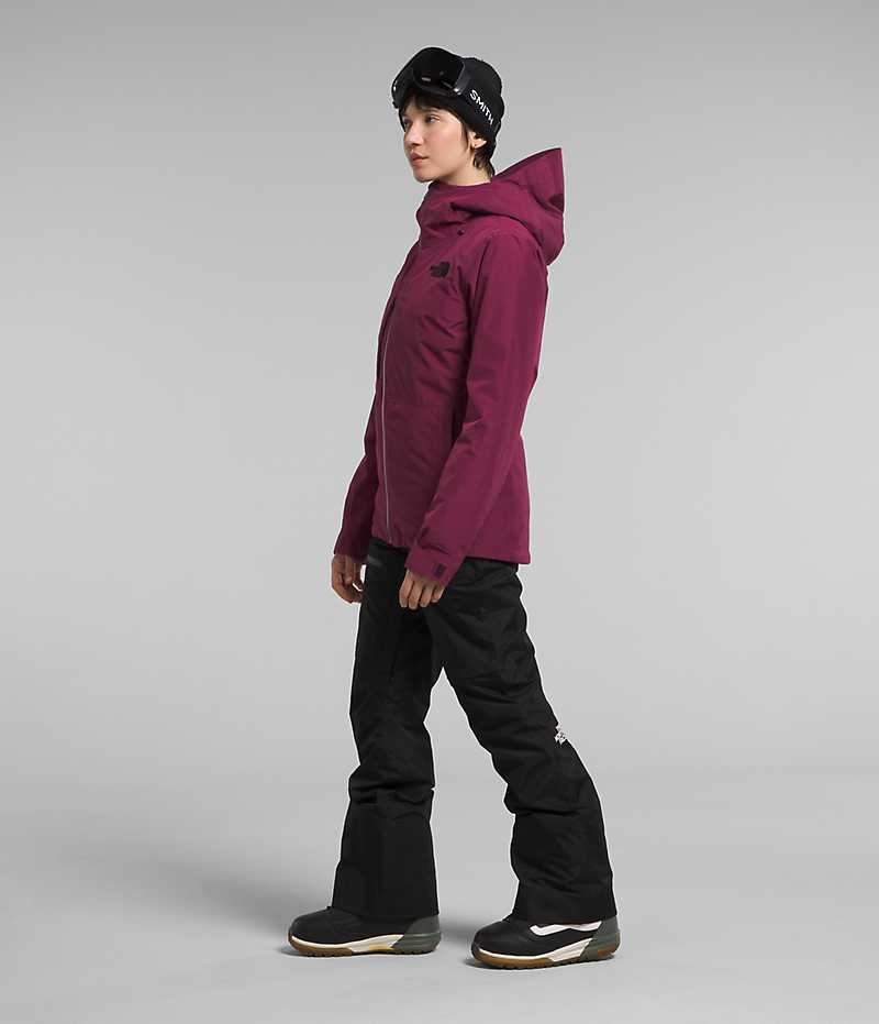 Chaquetas Aislantes The North Face ThermoBall™ Eco Snow Triclimate® Mujer Fucsia | CHILE-DQZMS