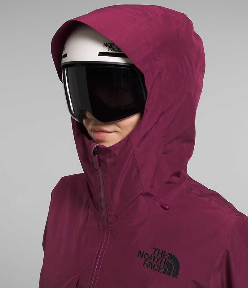 Chaquetas Aislantes The North Face ThermoBall™ Eco Snow Triclimate® Mujer Fucsia | CHILE-DQZMS