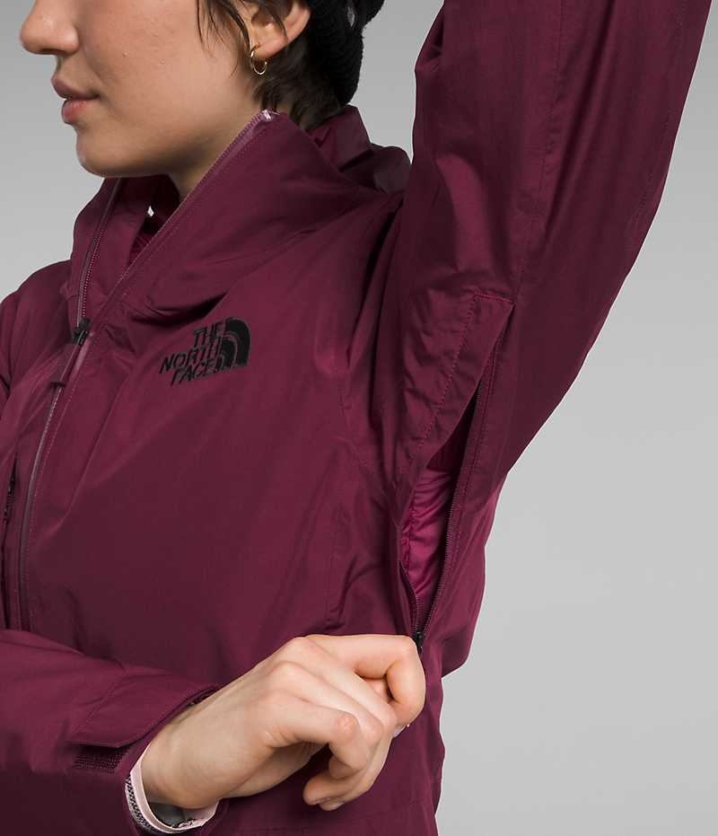 Chaquetas Aislantes The North Face ThermoBall™ Eco Snow Triclimate® Mujer Fucsia | CHILE-DQZMS