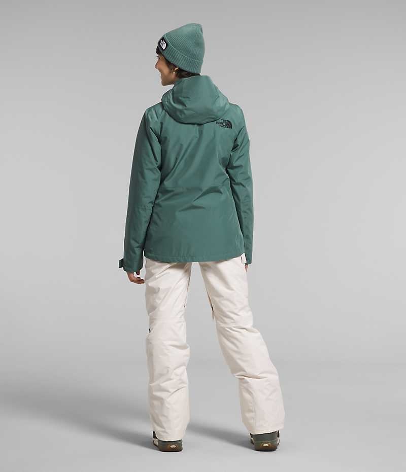 Chaquetas Aislantes The North Face ThermoBall™ Eco Snow Triclimate® Mujer Verde | CHILE-IWVFU