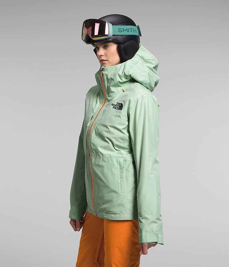 Chaquetas Aislantes The North Face ThermoBall™ Eco Snow Triclimate® Mujer Verde Menta | CL-SDKFV