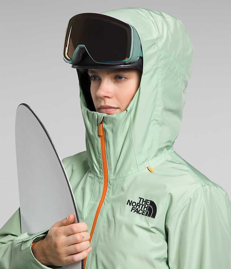 Chaquetas Aislantes The North Face ThermoBall™ Eco Snow Triclimate® Mujer Verde Menta | CL-SDKFV