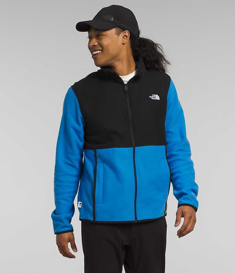 Chaquetas De Lana The North Face Alpine Polartec® 100 Hombre Azules Negras | CL-LFTWX