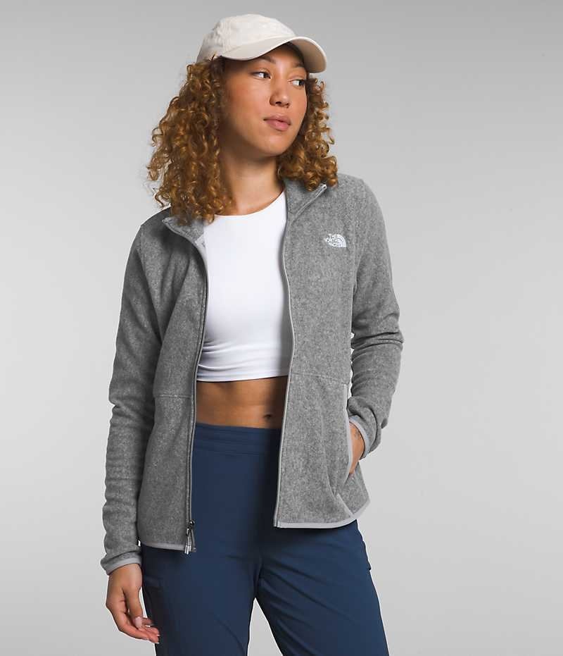 Chaquetas De Lana The North Face Alpine Polartec® 100 Mujer Gris | CL-XHQBN