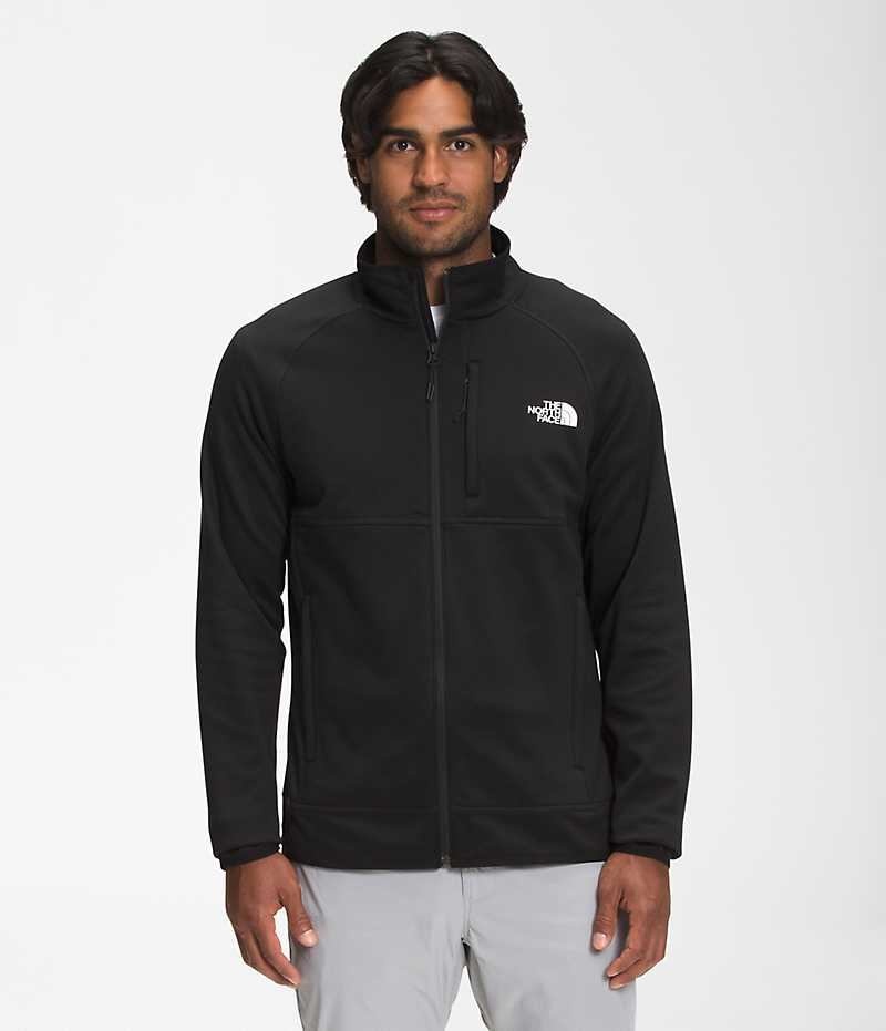 Chaquetas De Lana The North Face Canyonlands Full-Zip Hombre Negras | CL-QEVAT