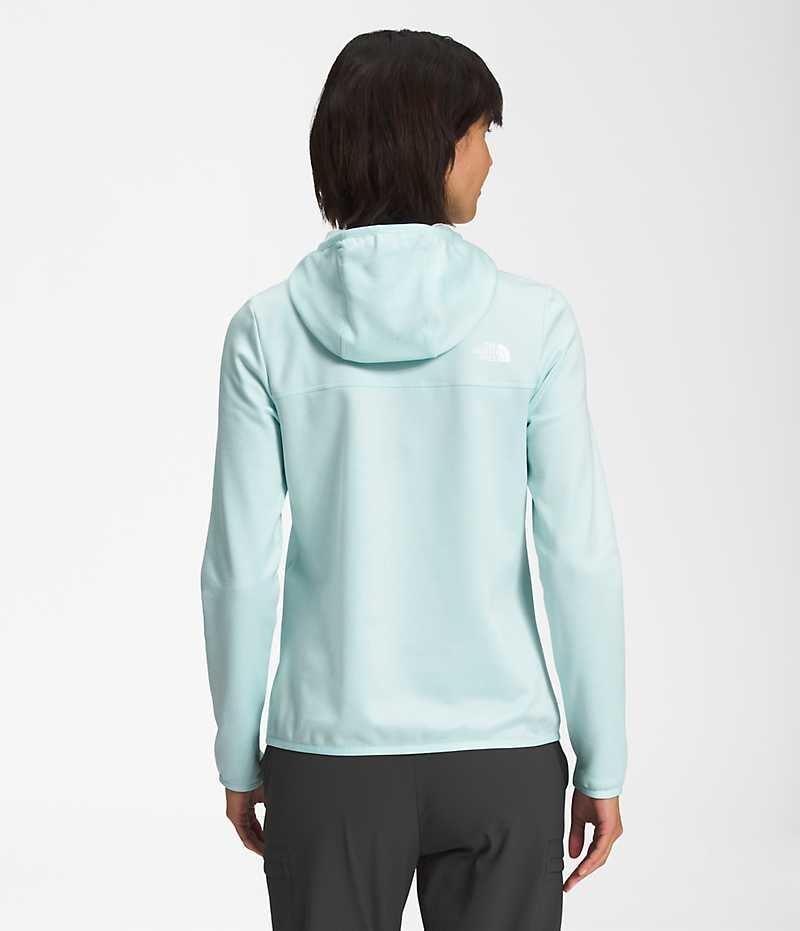 Chaquetas De Lana The North Face Canyonlands Hoodie Mujer Azules Claro | CHILE-ILUEV