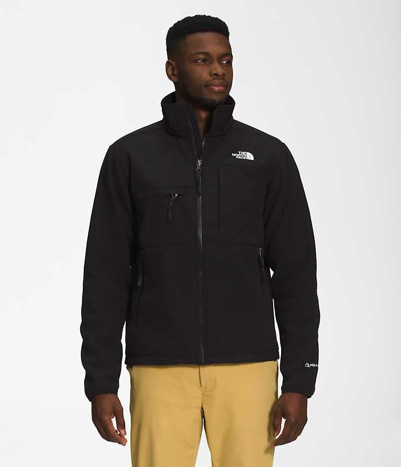 Chaquetas De Lana The North Face Denali Hombre Negras | CHILE-DIVTX