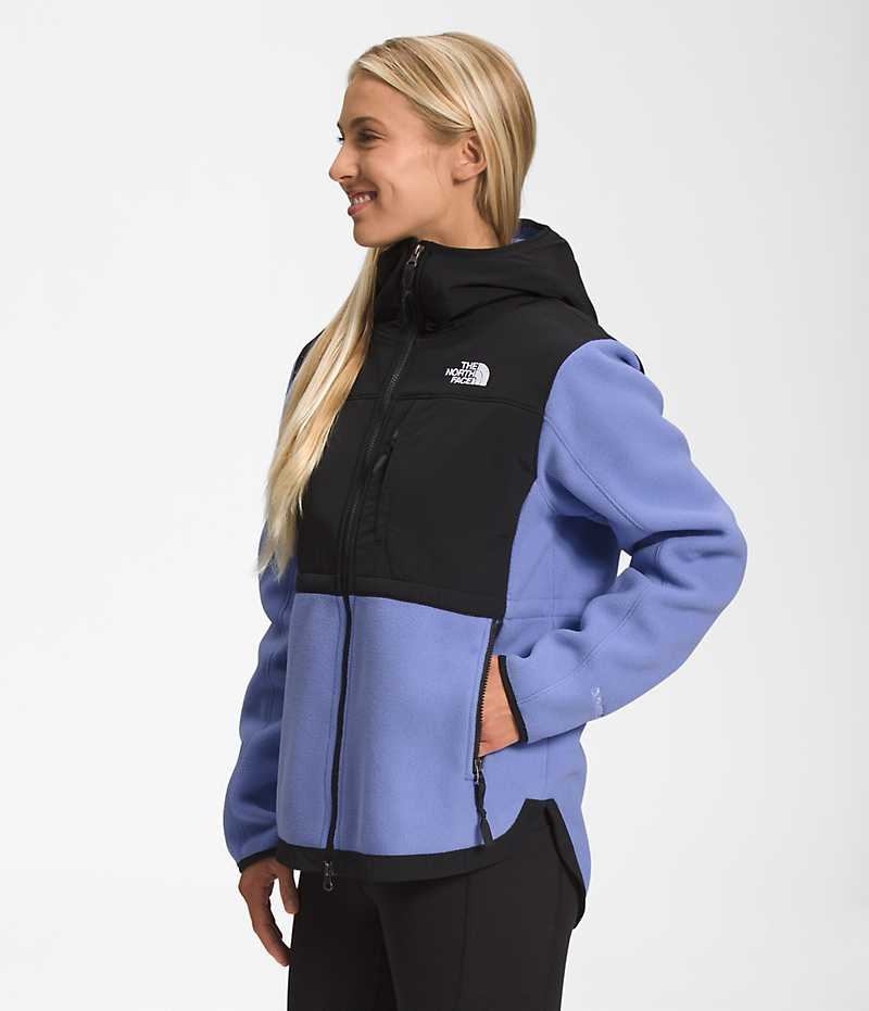 Chaquetas De Lana The North Face Denali Hoodie Mujer Negras Azules | CL-YZCER