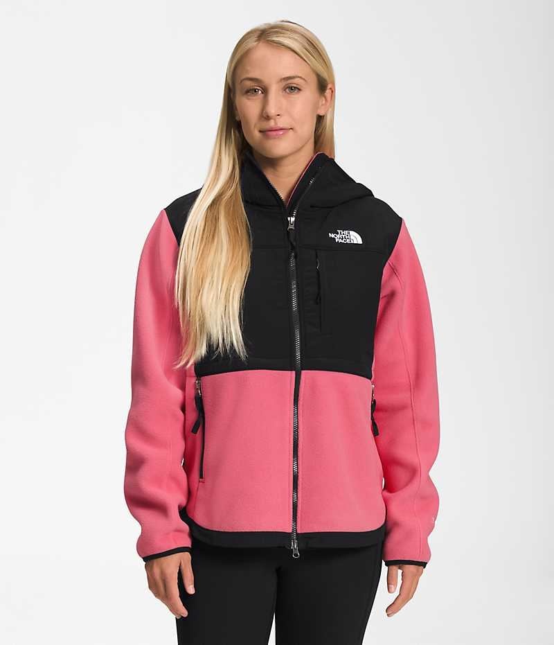 Chaquetas De Lana The North Face Denali Hoodie Mujer Rosas | CHILE-HZKGN