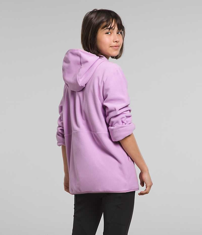 Chaquetas De Lana The North Face Glacier Full-Zip Encapuchado Niña Lavanda | CL-TINZU