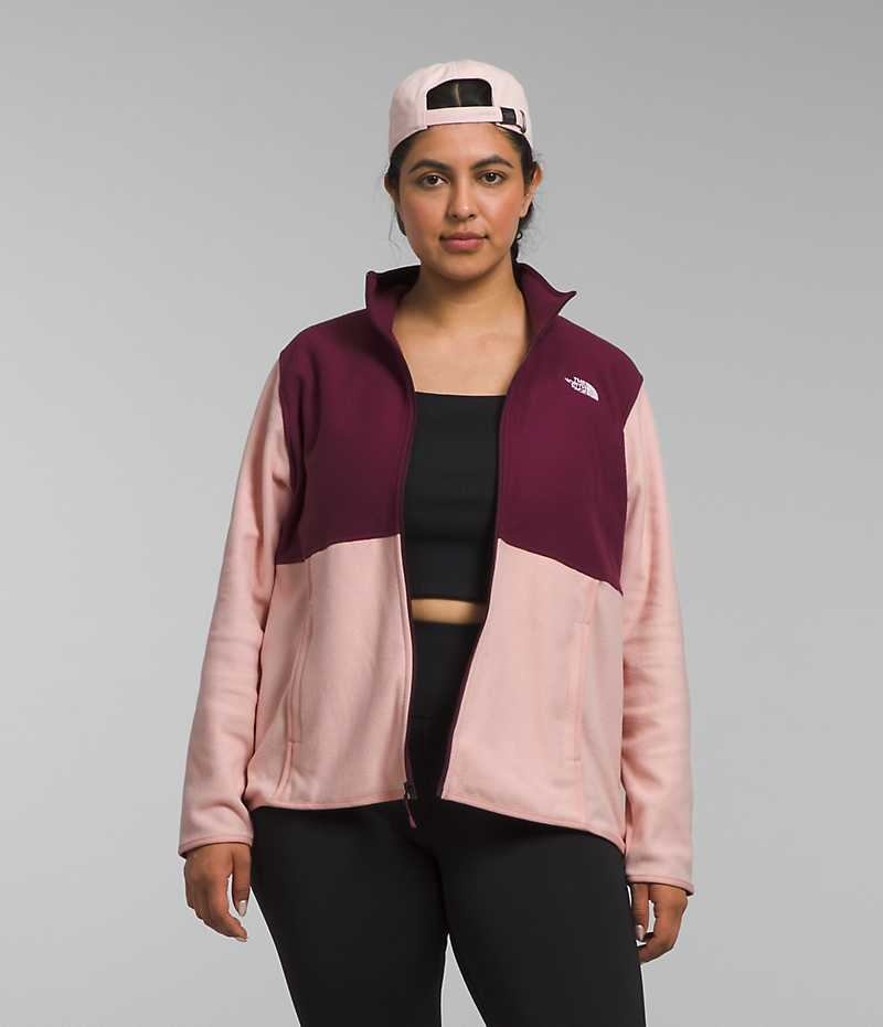 Chaquetas De Lana The North Face Plus Alpine Polartec® 100 Mujer Rosas | CL-FYXOR