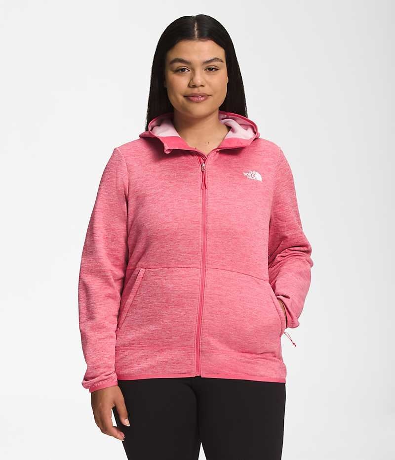 Chaquetas De Lana The North Face Plus Canyonlands Hoodie Mujer Rosas | CL-RLNQH