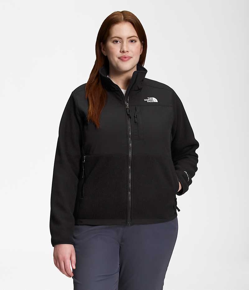 Chaquetas De Lana The North Face Plus Denali Mujer Negras | CL-NWSYX