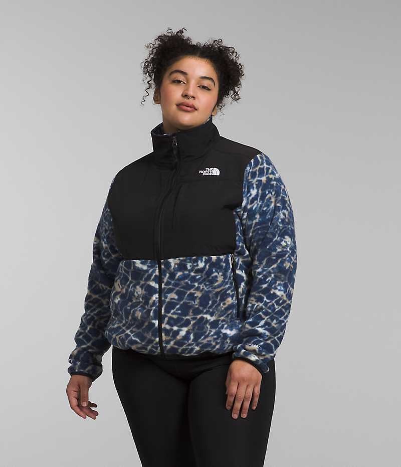 Chaquetas De Lana The North Face Plus Denali Mujer Azul Marino | CHILE-SLXQZ