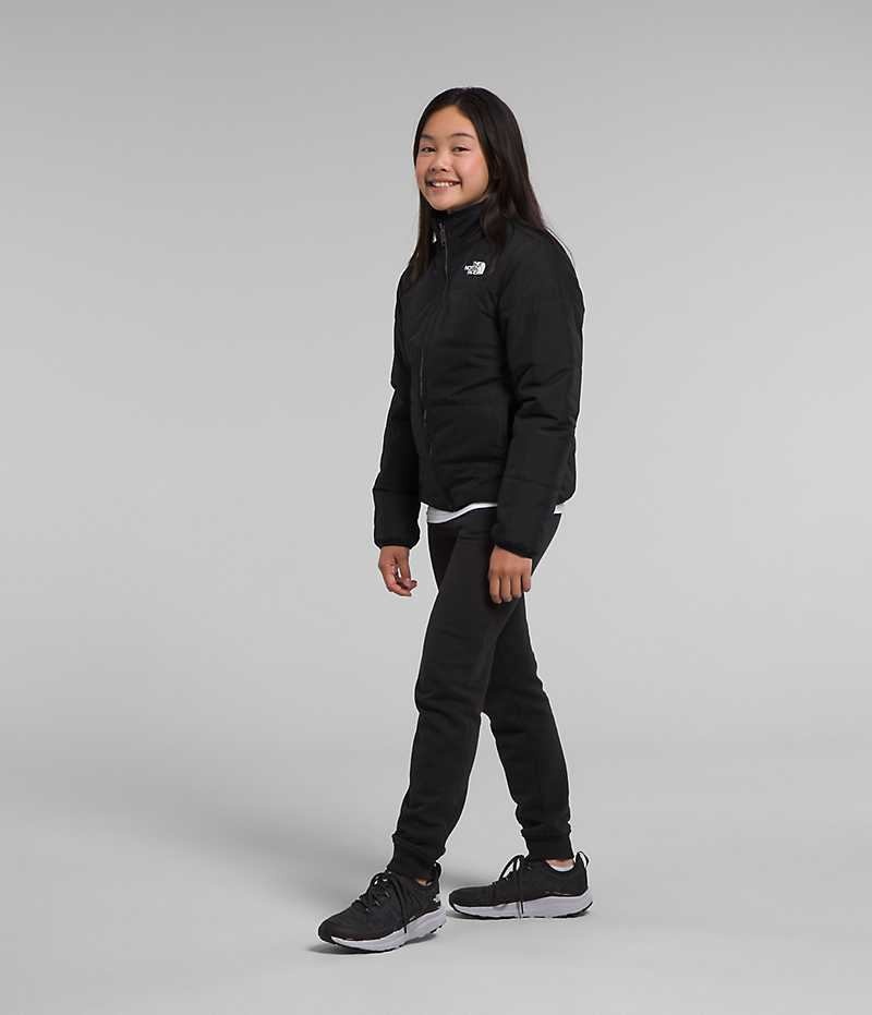 Chaquetas De Lana The North Face Reversible Mossbud Niña Negras | CL-ERVCS