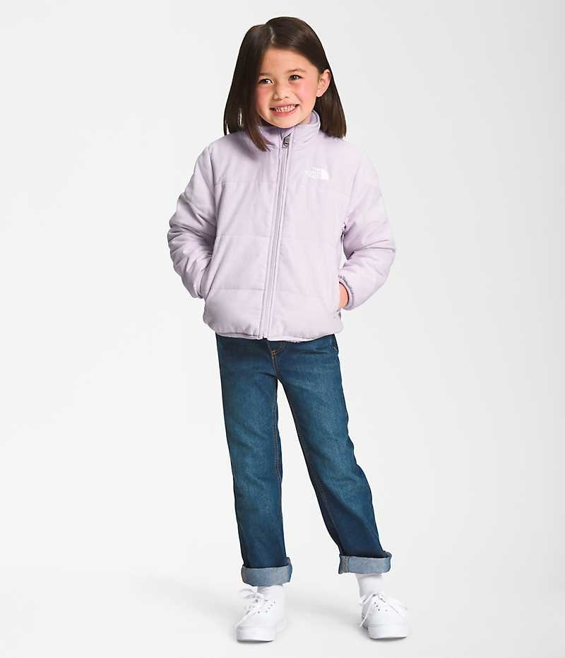 Chaquetas De Lana The North Face Reversible Mossbud Niña Lavanda | CHILE-RQPKN