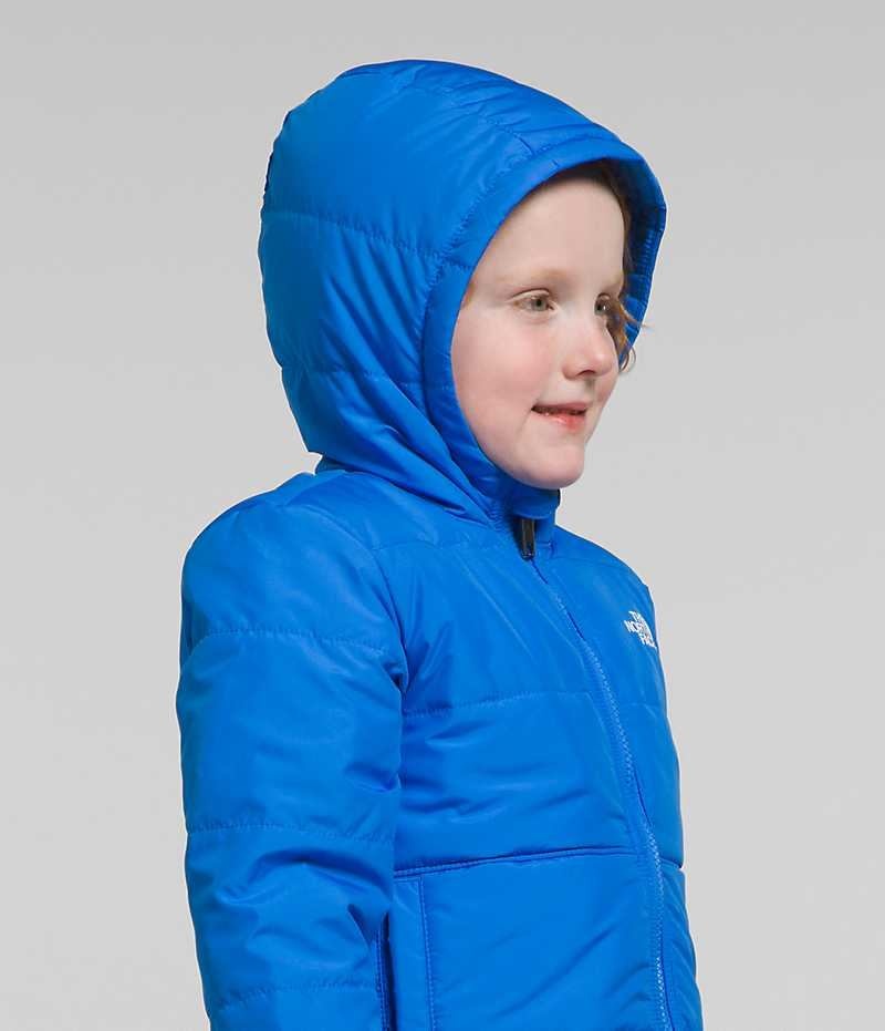 Chaquetas De Lana The North Face Reversible Mt Chimbo Full-Zip Encapuchado Niño Azules | CHILE-VPEHR