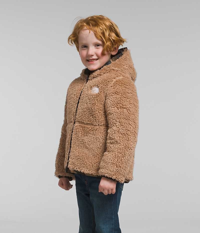 Chaquetas De Lana The North Face Reversible Mt Chimbo Full-Zip Encapuchado Niño Camuflaje | CL-KDUHE