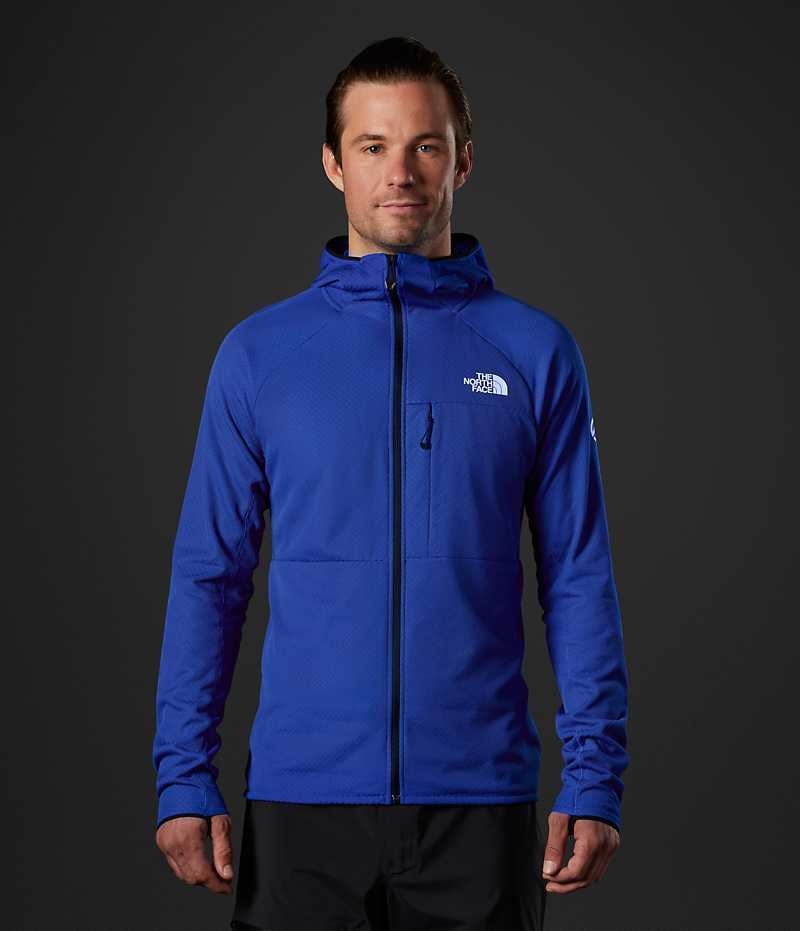 Chaquetas De Lana The North Face Summit Series FUTUREFLEECE™ Full-Zip Hoodie Hombre Azules | CL-HNGCT