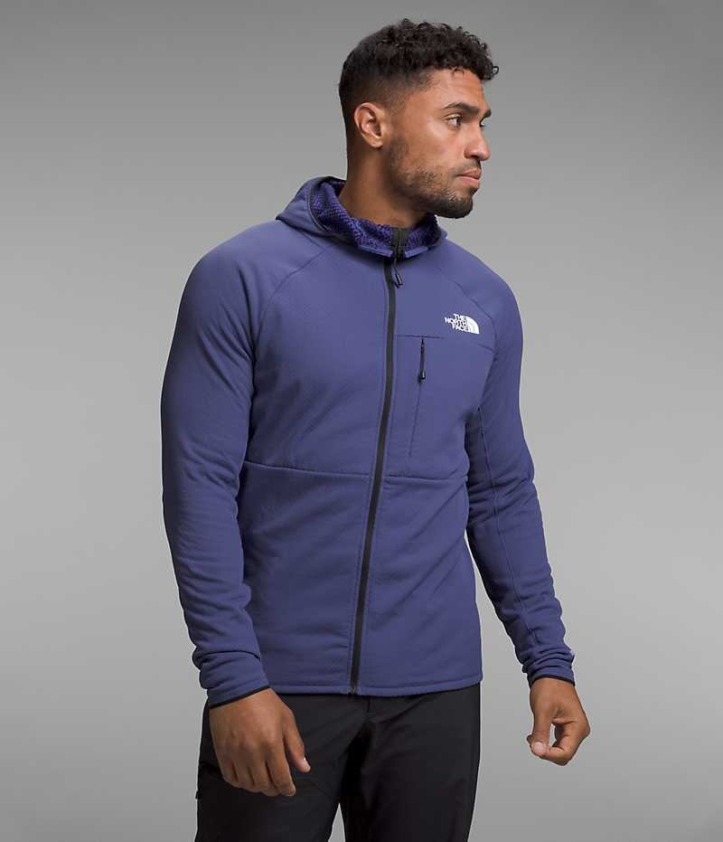 Chaquetas De Lana The North Face Summit Series FUTUREFLEECE™ Full-Zip Hoodie Hombre Azules | CHILE-WOSVM