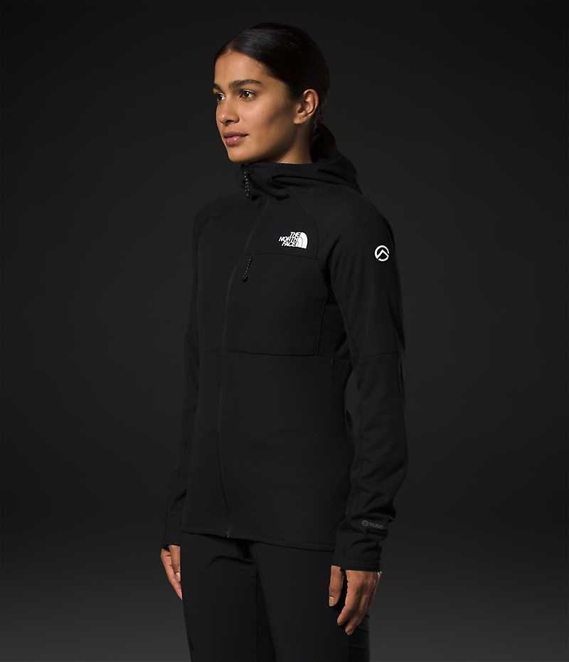 Chaquetas De Lana The North Face Summit Series FUTUREFLEECE™ Full-Zip Hoodie Mujer Negras | CHILE-KAIMH