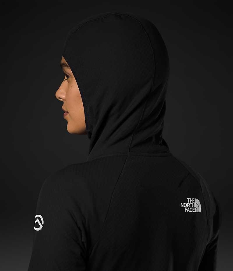 Chaquetas De Lana The North Face Summit Series FUTUREFLEECE™ Full-Zip Hoodie Mujer Negras | CHILE-KAIMH