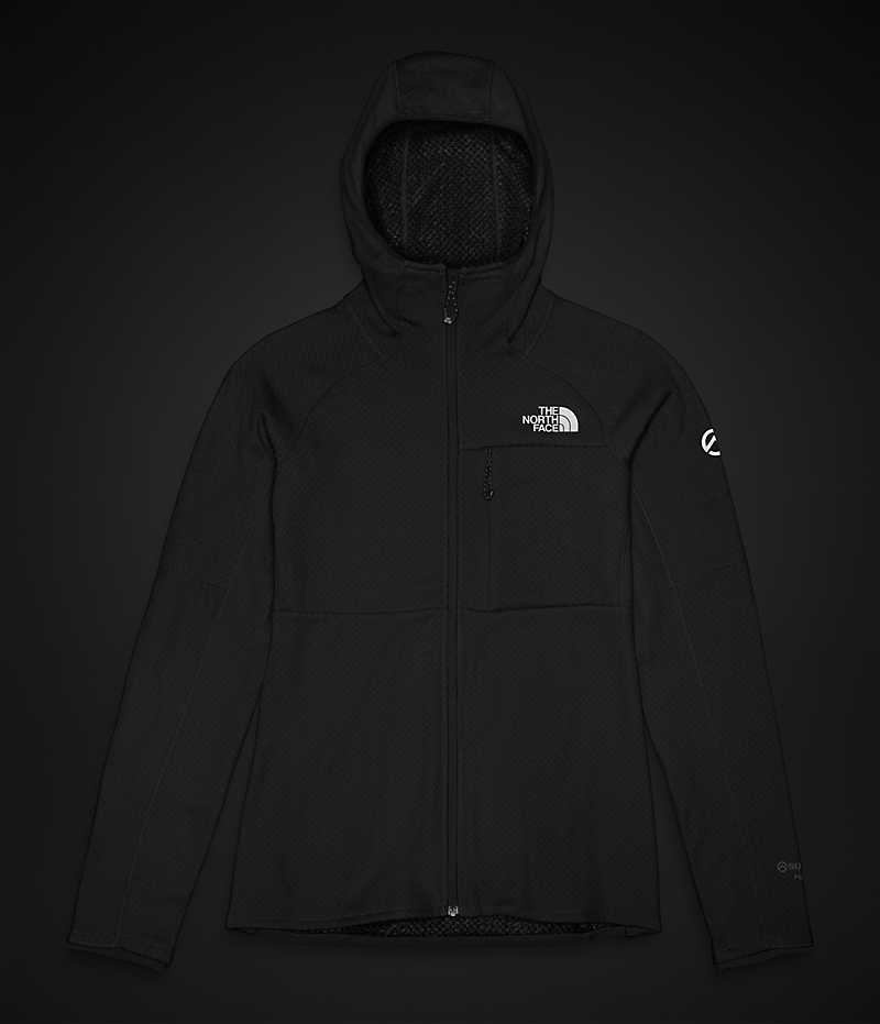 Chaquetas De Lana The North Face Summit Series FUTUREFLEECE™ Full-Zip Hoodie Mujer Negras | CHILE-KAIMH