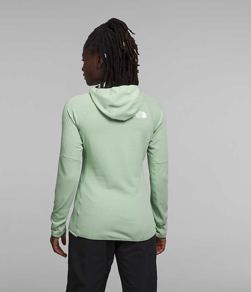 Chaquetas De Lana The North Face Summit Series FUTUREFLEECE™ Full-Zip Hoodie Mujer Verde Menta | CHILE-EGYLT