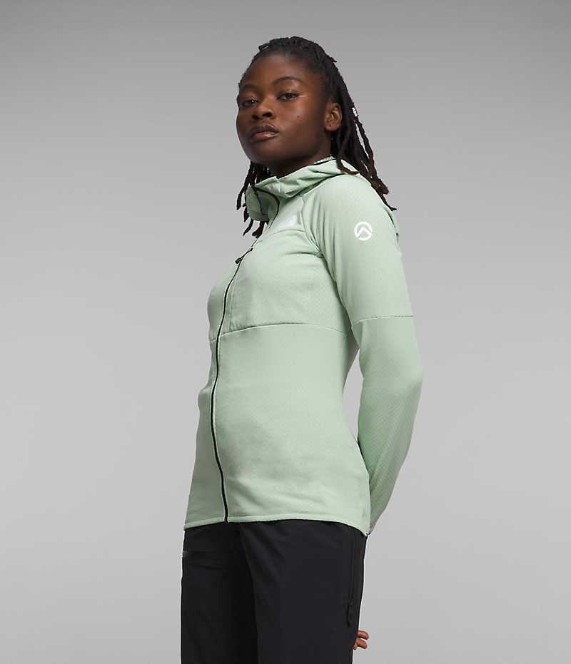 Chaquetas De Lana The North Face Summit Series FUTUREFLEECE™ Full-Zip Hoodie Mujer Verde Menta | CHILE-EGYLT