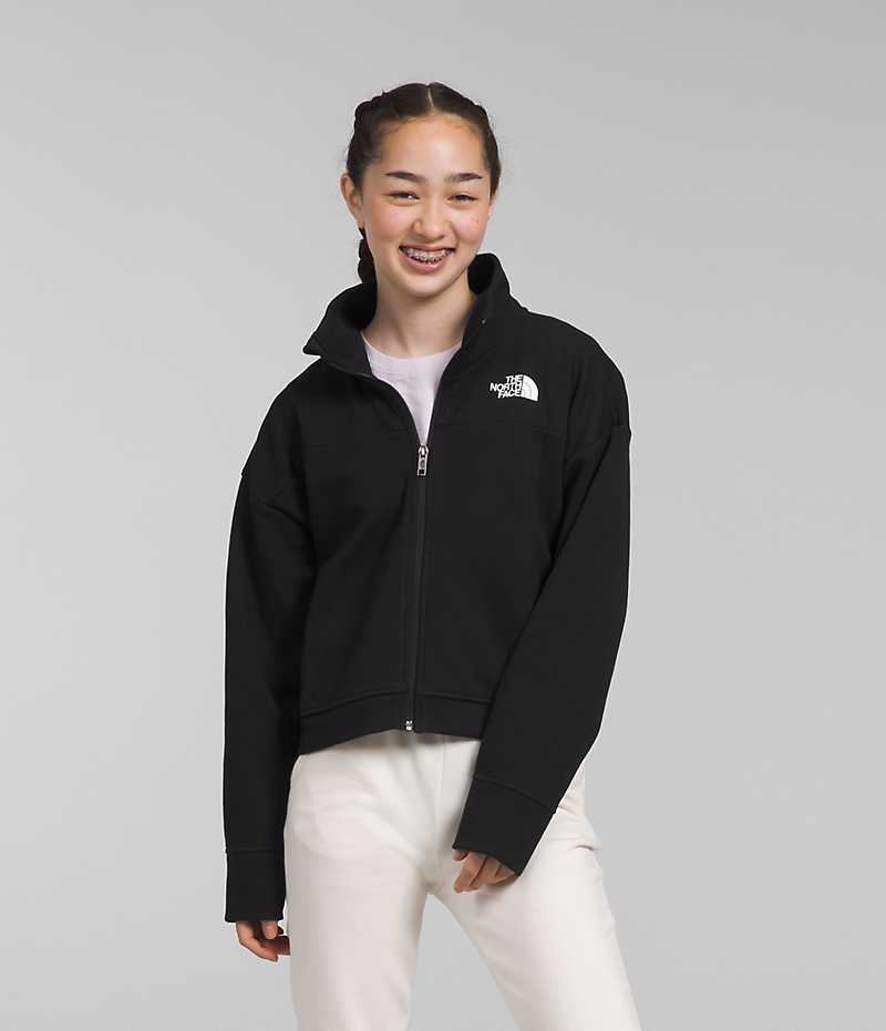 Chaquetas De Lana The North Face TNF™ Tech Full-Zip Niña Negras | CL-SHXZN