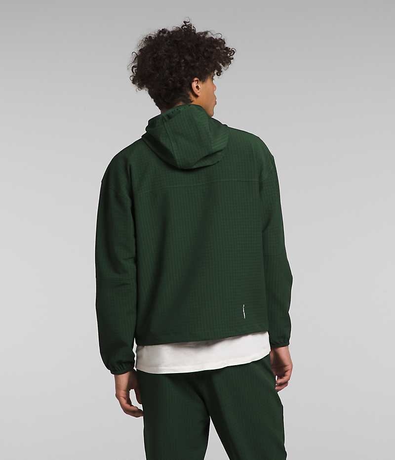 Chaquetas De Lana The North Face Tekware™ Grid Hoodie Hombre Verde | CL-XKQGT