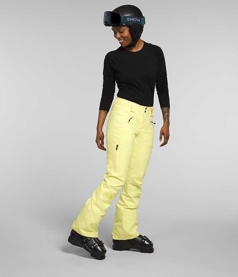 Pantalon The North Face Lenado Mujer Amarillo | CL-CYRQK