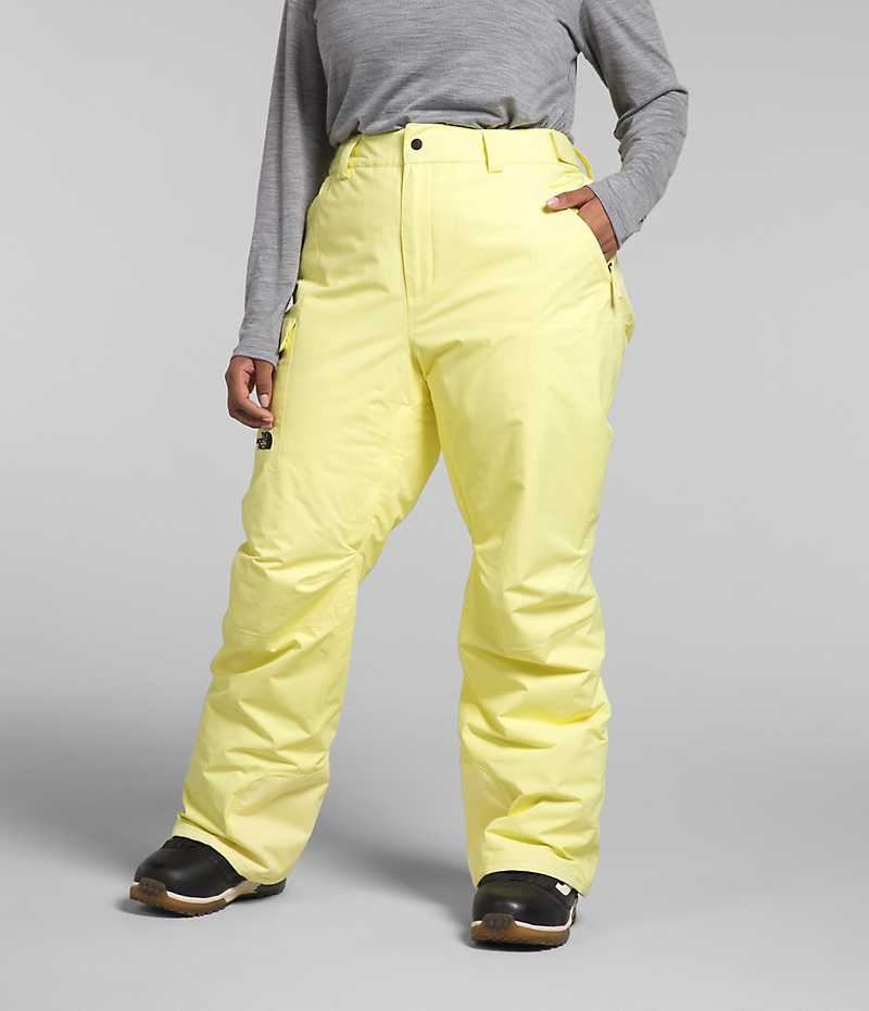 Pantalones Aislamiento The North Face Plus Freedom Mujer Amarillo | CL-OCUIR