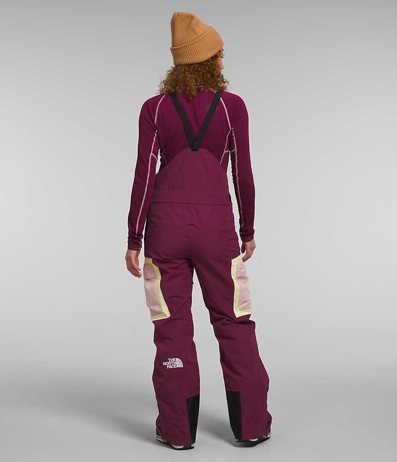 Pantalones Babero The North Face Dragline Mujer Burdeos | CL-WQMYV