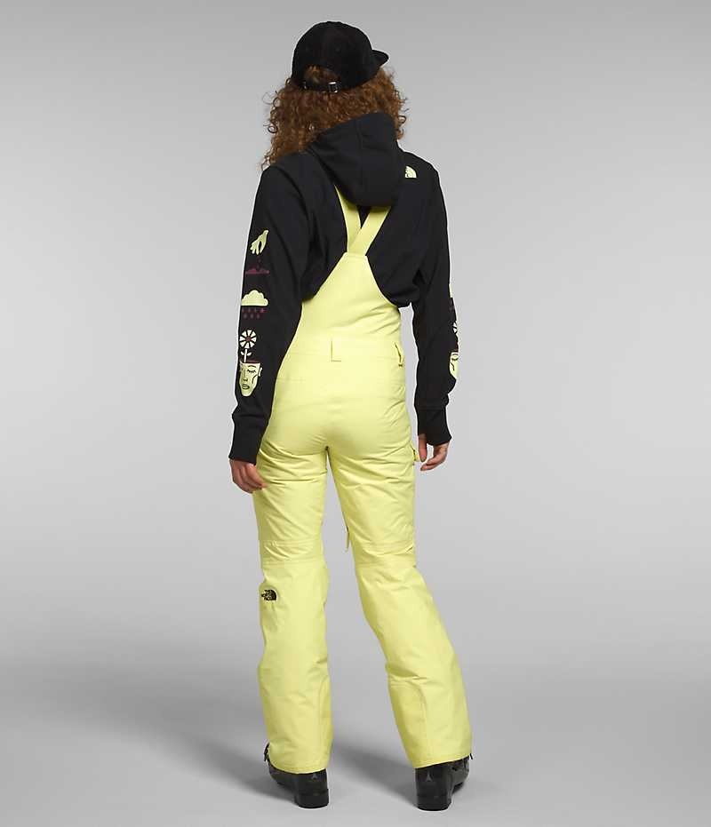 Pantalones Babero The North Face Freedom Insulated Mujer Amarillo | CHILE-CFQJA