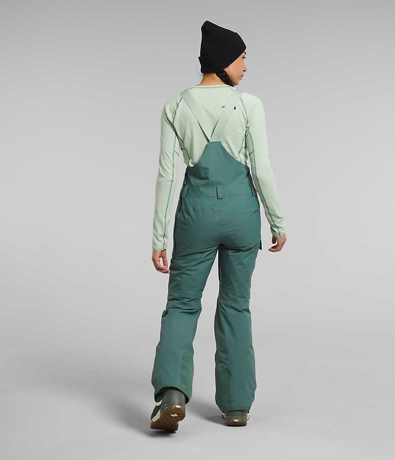 Pantalones Babero The North Face Freedom Insulated Mujer Verde | CL-FLNVY